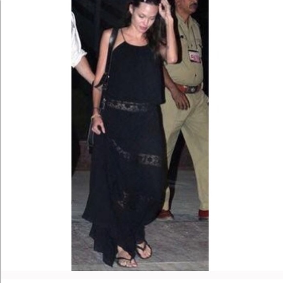 Michelle Jonas Hippie Gauze Maxi Dress in Black - Picture 10 of 11